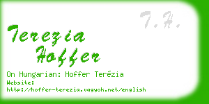 terezia hoffer business card